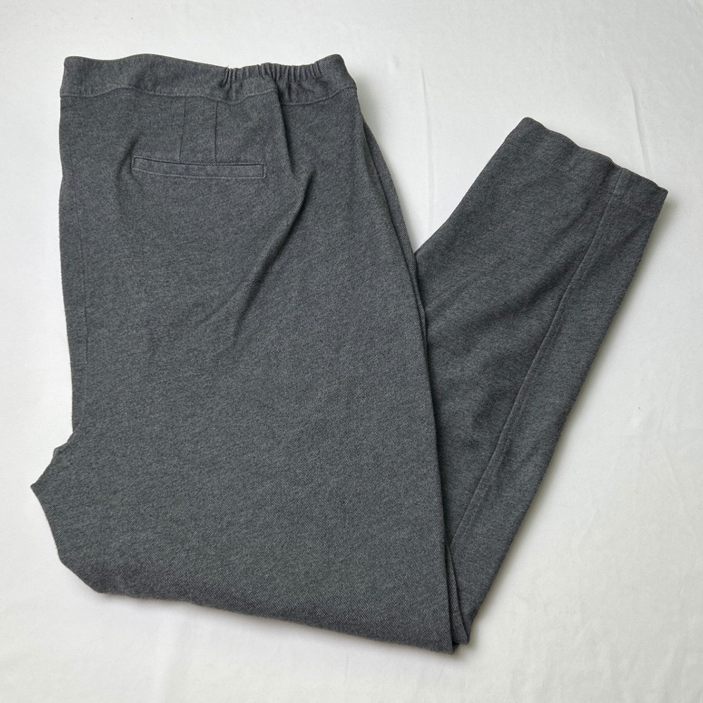 Talbots Womens Skinny Ankle Stretch Knit Trousers Size 20WP Grey Workwear Office
